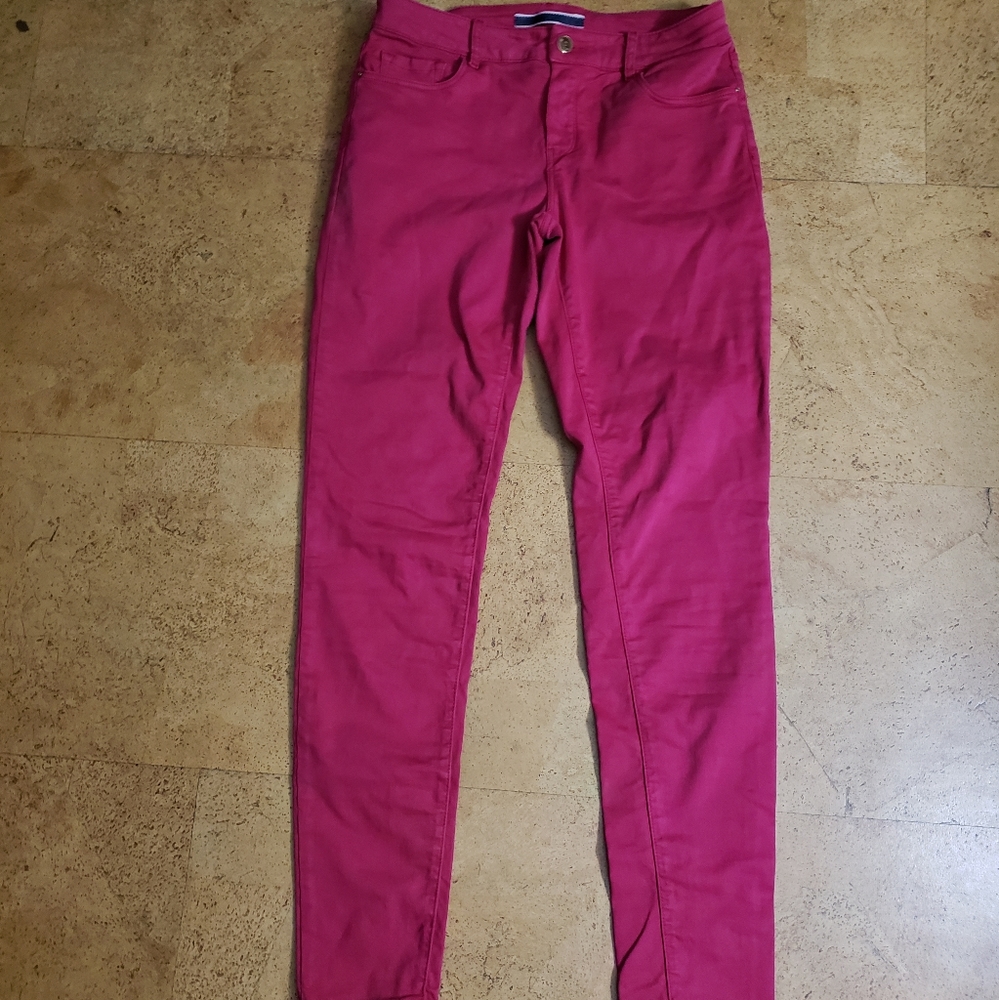Massimo Dutti Slim Fit Fusia Pink Pants Woman's 6, Offer Stretch